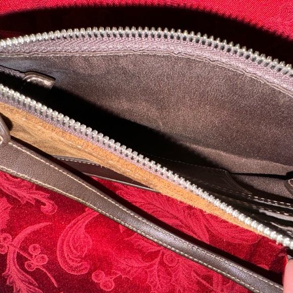 Coach #7753 Suede Leather Demi Small Shoulder Handbag 8.5”x5” - Picture 7 of 10